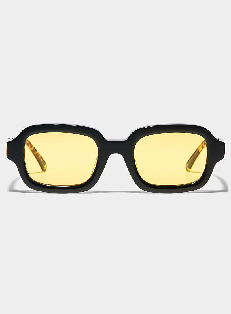 Bonnie Clyde: Les lunettes de soleil carrées Shy Guy Noir pour femme