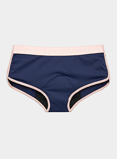 ZMHEGW Period Underwear For Women Seamless Bikini Ice Silk Yoga Half Back  Covering Women's Panties