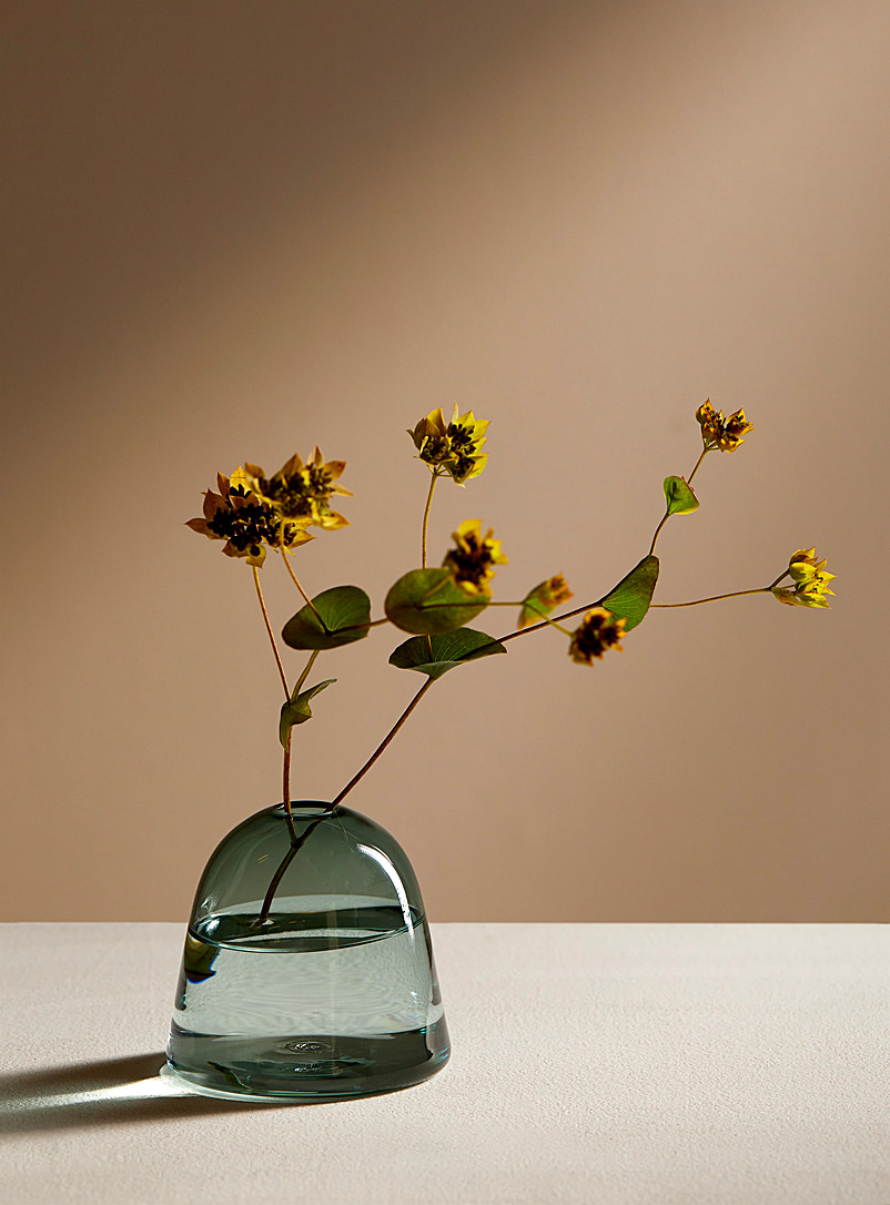 Silvia Taylor Blue Hillock small blown glass vase