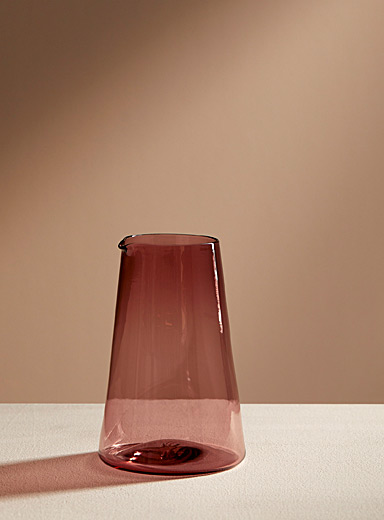 La carafe en verre souffl&eacute;