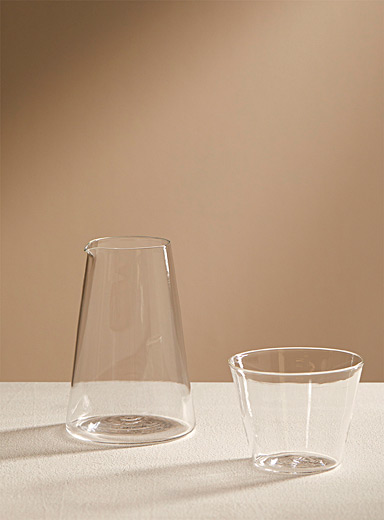 Silvia Taylor Blue Blown glass carafe and glass set 2 pieces