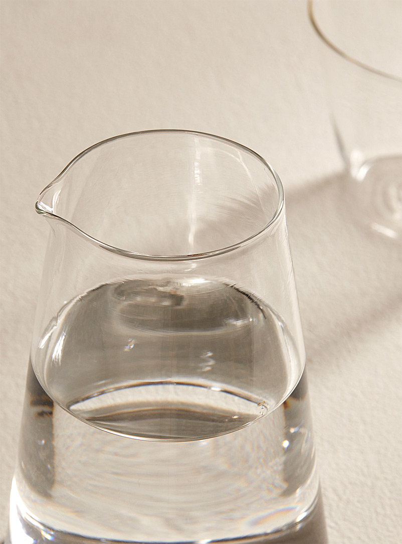 Silvia Taylor Charcoal Blown glass carafe and glass set 2 pieces