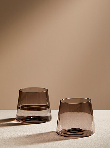 Silvia Taylor Charcoal Colourful glass set