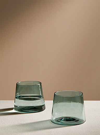 Silvia Taylor Charcoal Colourful glass set