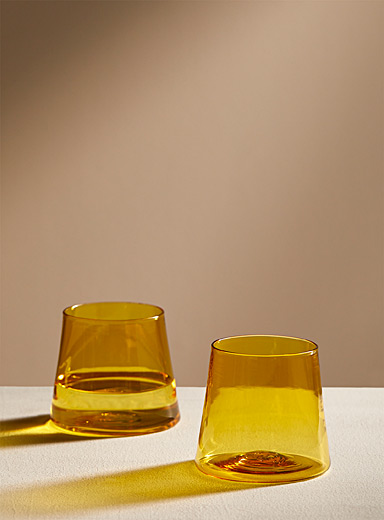 Silvia Taylor Charcoal Colourful glass set