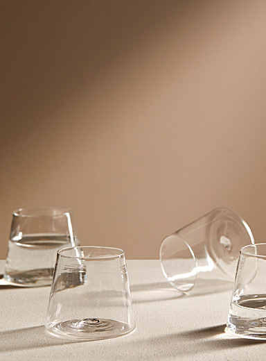 Silvia Taylor Charcoal Colourful glass set 4 glasses