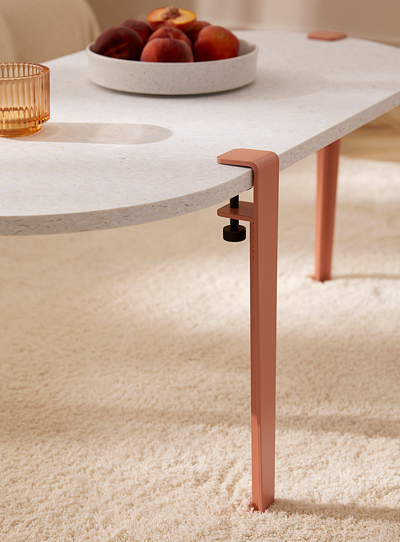 TIPTOE Ash pink 43 cm coffee table and bench legs Set of 4