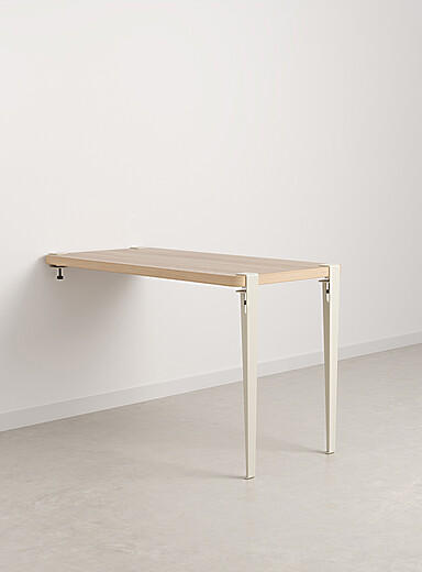 TIPTOE Black Wall-mounted table with clamp legs