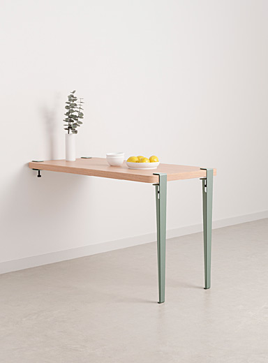 TIPTOE Black Wall-mounted table with clamp legs