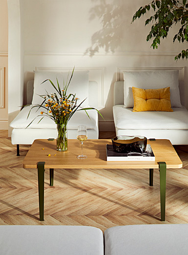 TIPTOE Grey SANTIAGO eco-certified wood coffee table
