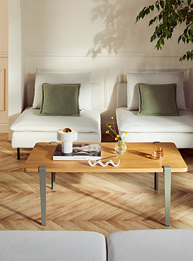TIPTOE Grey SANTIAGO eco-certified wood coffee table