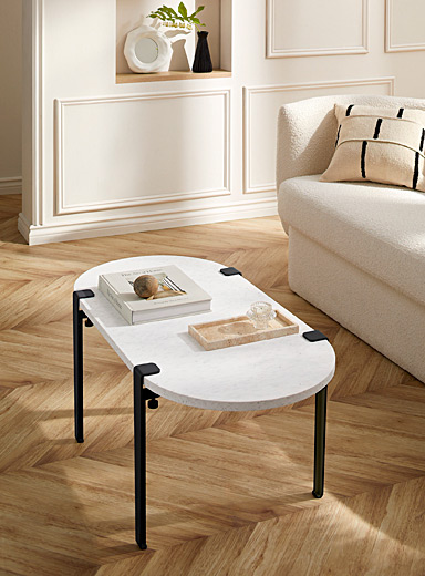VENEZIA rounded recycled plastic coffee table