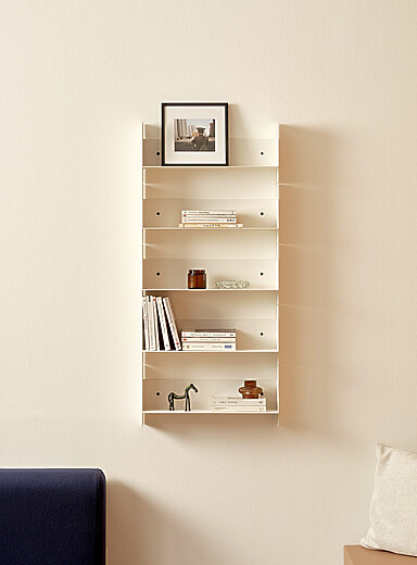 Pli folded steel wall-mounted shelf unit 45 cm long