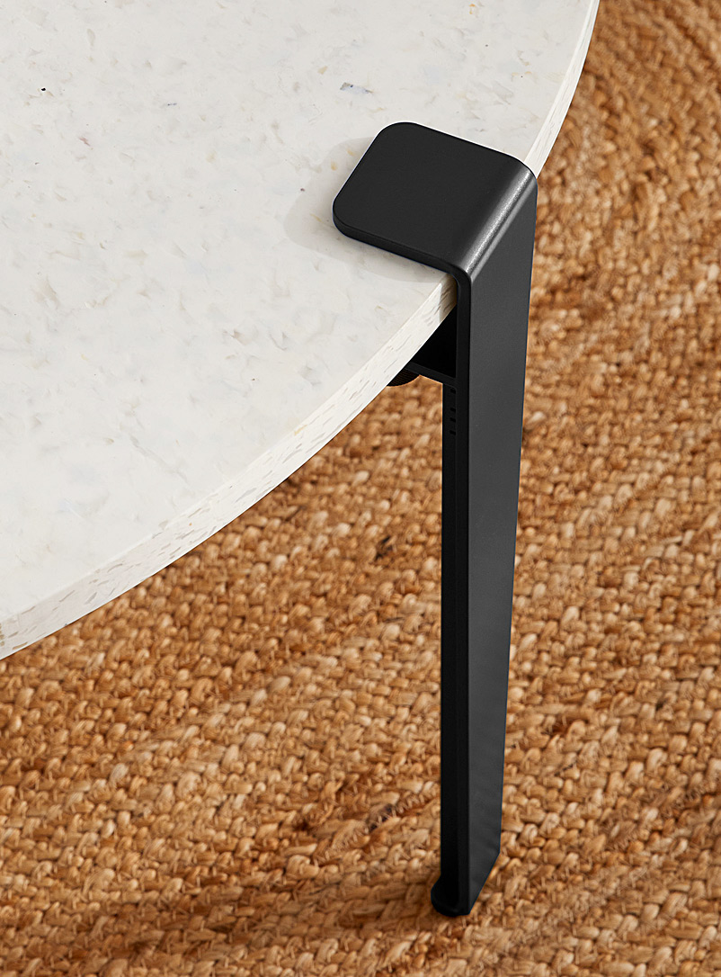 VENEZIA rounded recycled plastic coffee table product image 2