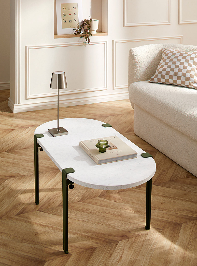Venezia Rounded Recycled Plastic Coffee Table