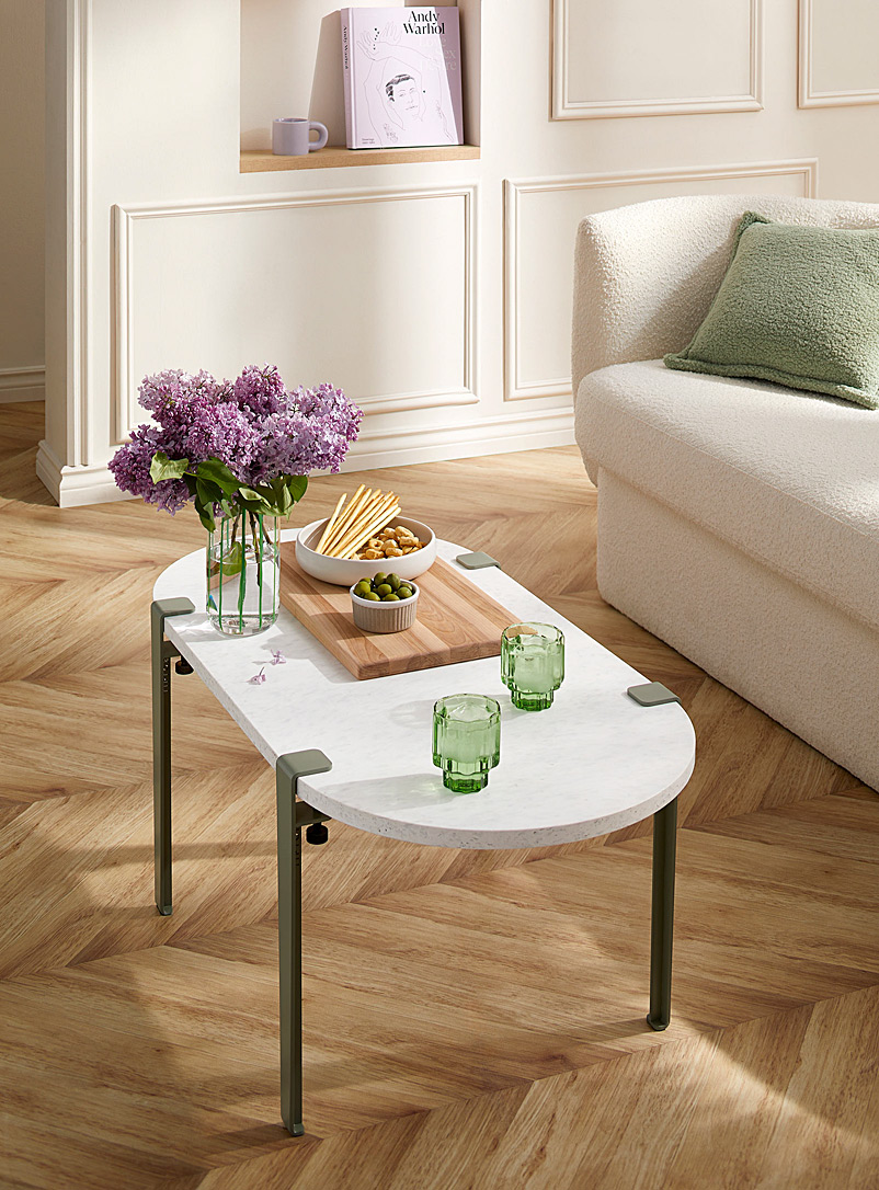 Venezia Rounded Recycled Plastic Coffee Table