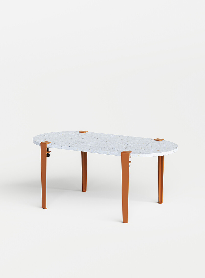 Venezia Rounded Recycled Plastic Coffee Table