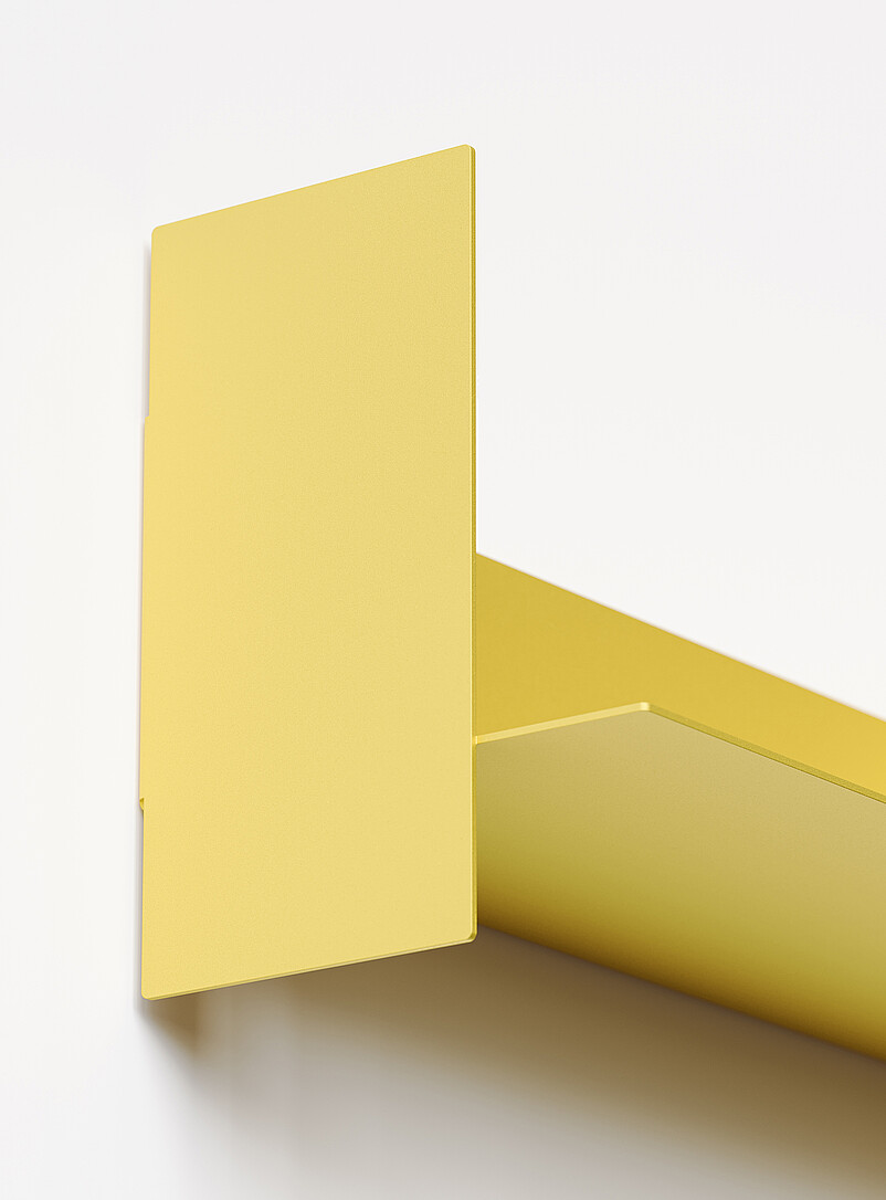 Pli folded steel wall-mounted shelf unit 30 cm long product image 3