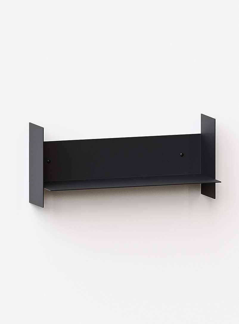 Pli folded steel wall-mounted shelf unit 45 cm long product image (primary)
