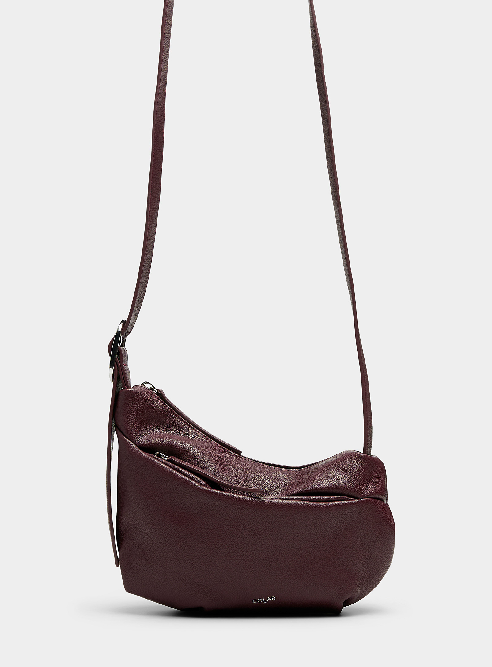 Co-lab Mimi Angular Shoulder Bag In Ruby Red