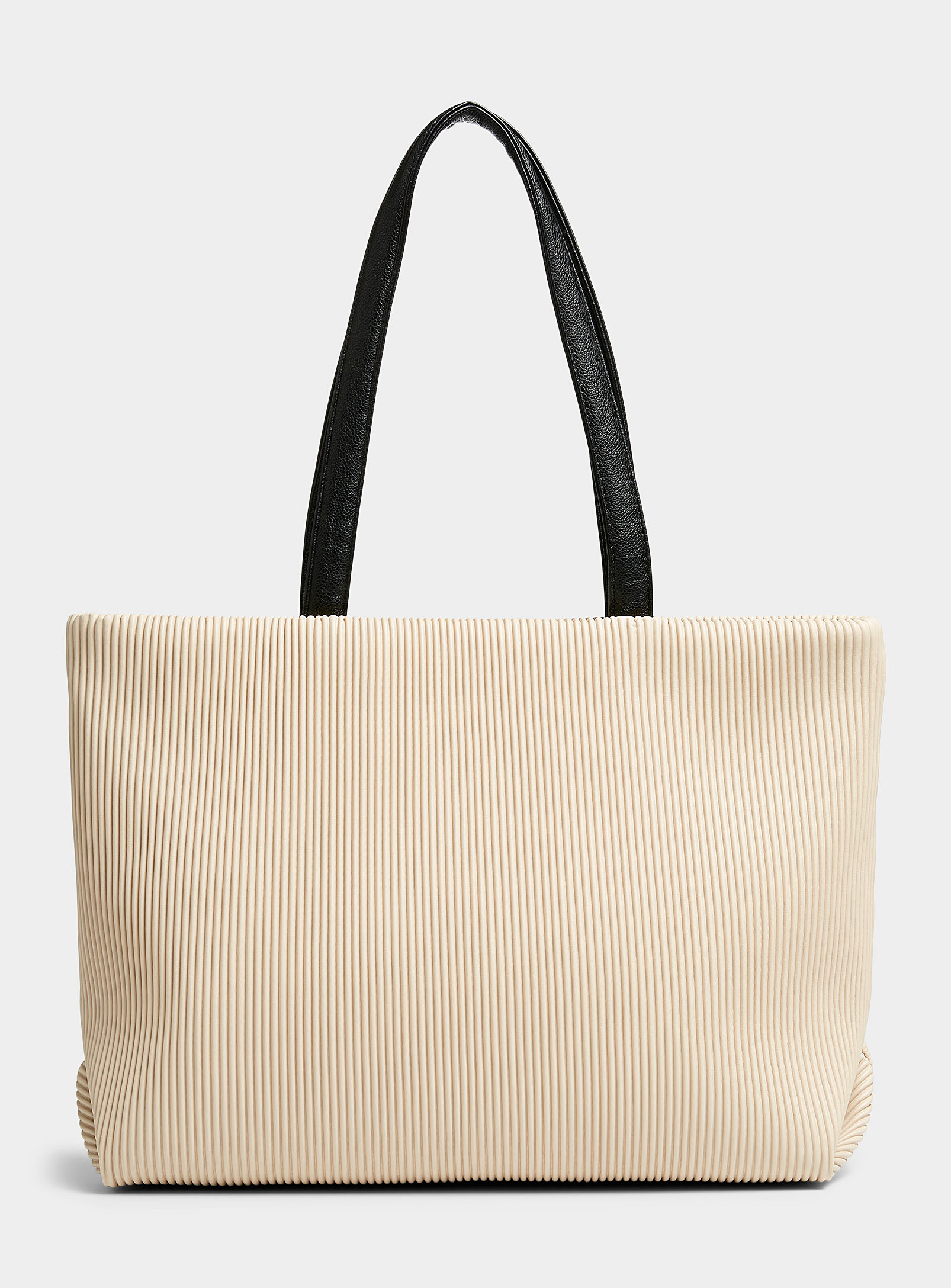 Co-lab Yia Pleated Tote In Neutral