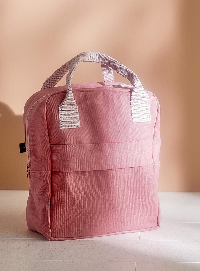 Simons Maison: Le sac à lunch coton bio coloré Vieux rose
