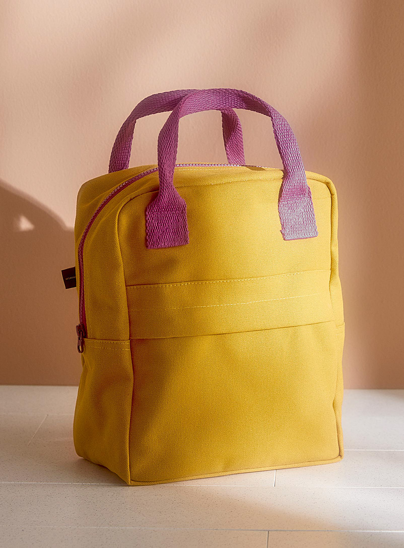 Simons Maison Dark Yellow Colourful organic cotton lunch bag