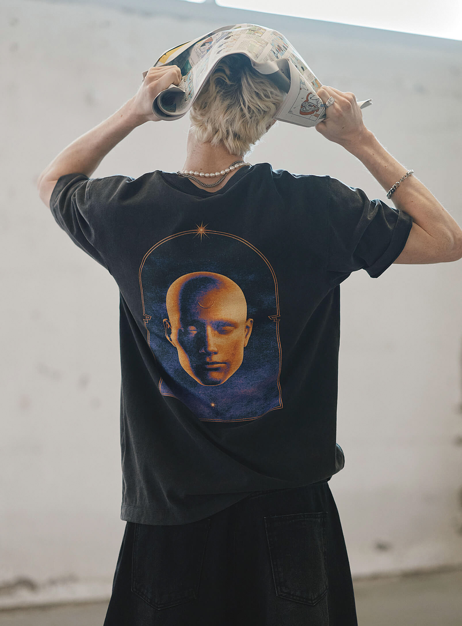 Djab Solace Graphic T-shirt  X Aeforia X Maalavidaa In Black