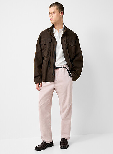 Antique pink pant <b>Straight fit</b>