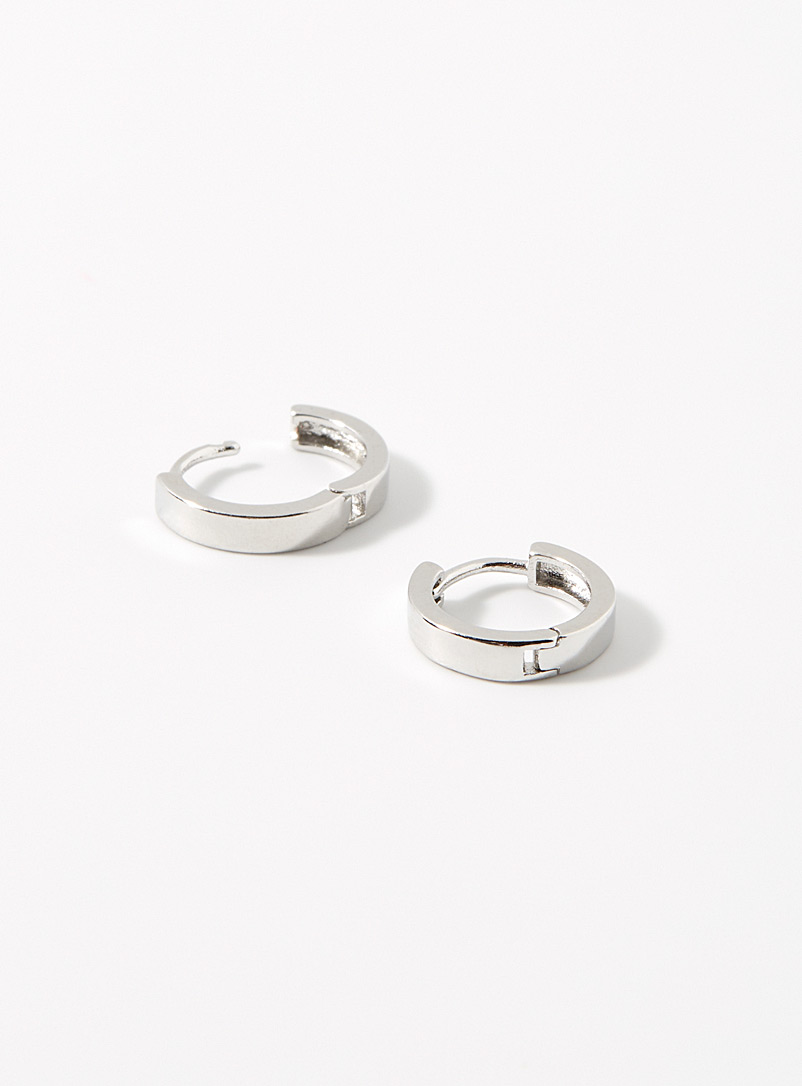 Le 31: Les anneaux minimalistes argentés Argent pour homme