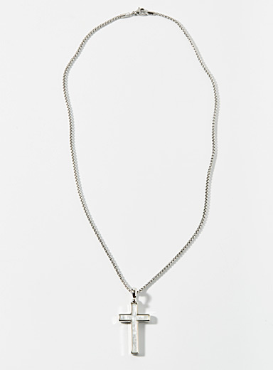 Le 31: Le collier pendentif croix Argent pour homme