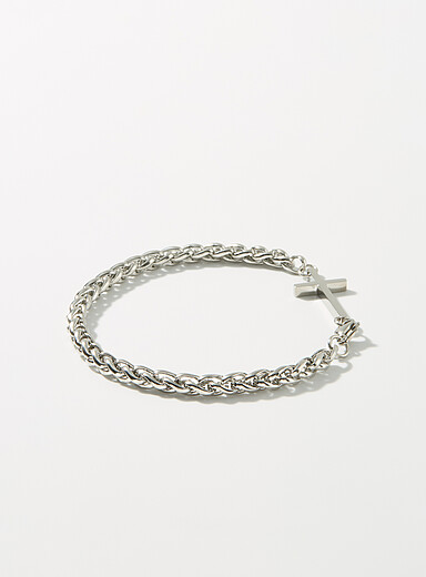Cross palm-link bracelet