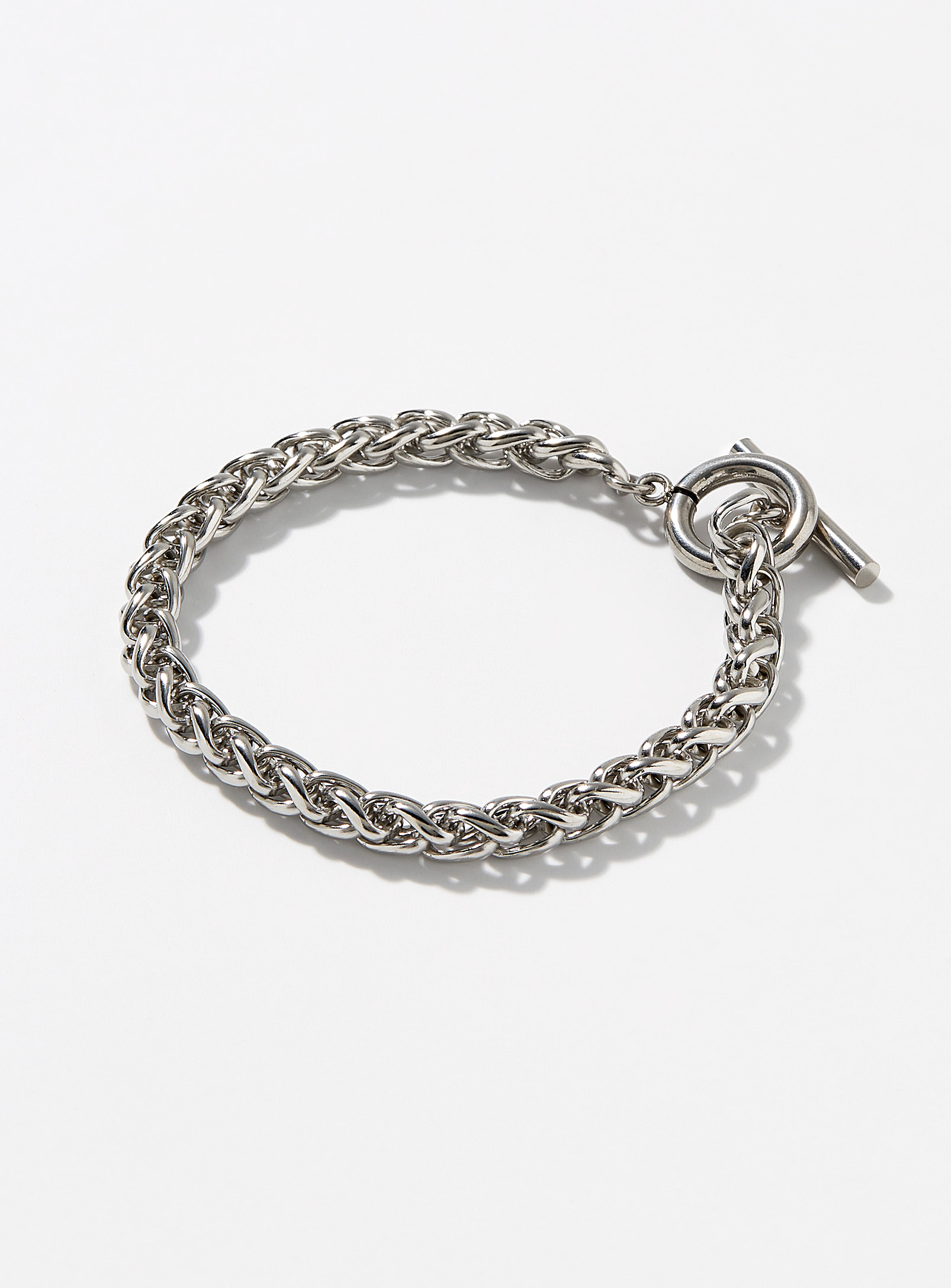 Le 31 - Men's Silver spiga chain bracelet