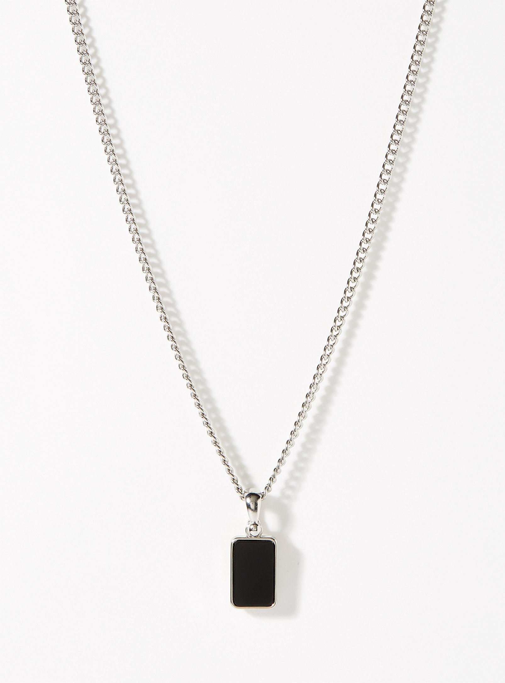 Le 31 Accent Plate Necklace In Black