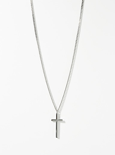 Oversized cross curb-link chain | Le 31 | Men's Necklaces | Simons