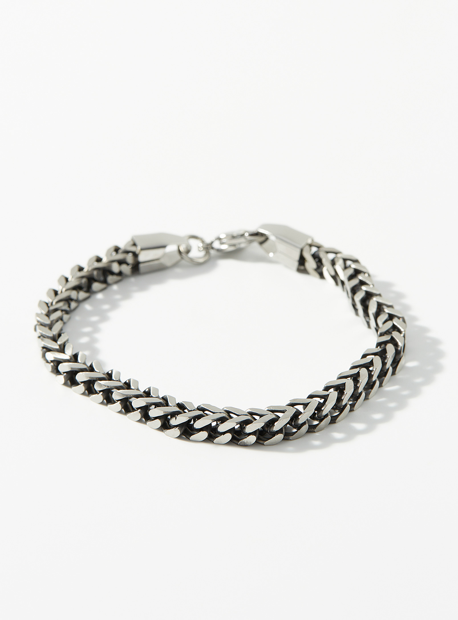 Le 31 Stainless Steel Cuban-link Bracelet In Silver
