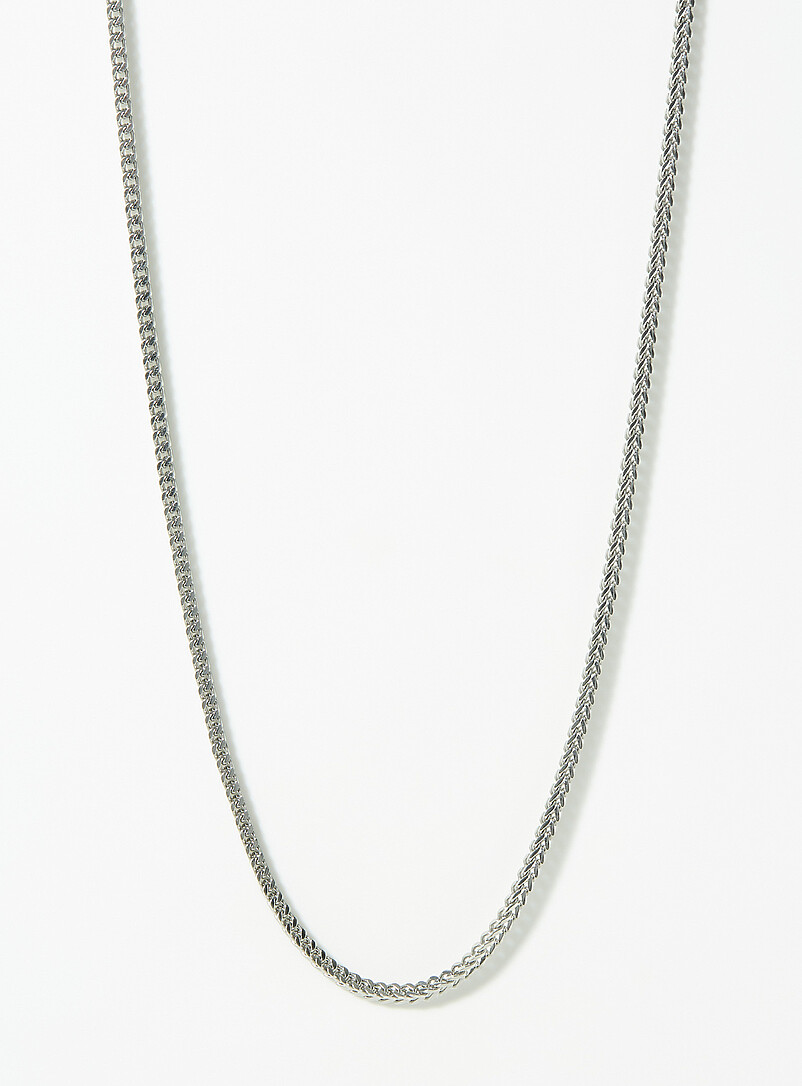 Stainless-steel curb-link chain product image (primary)