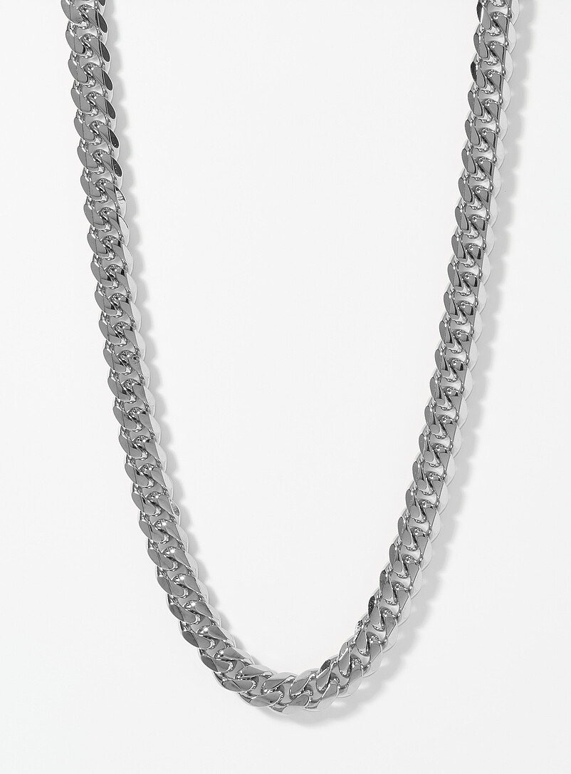 Stainless-steel curb-link chain product image (primary)