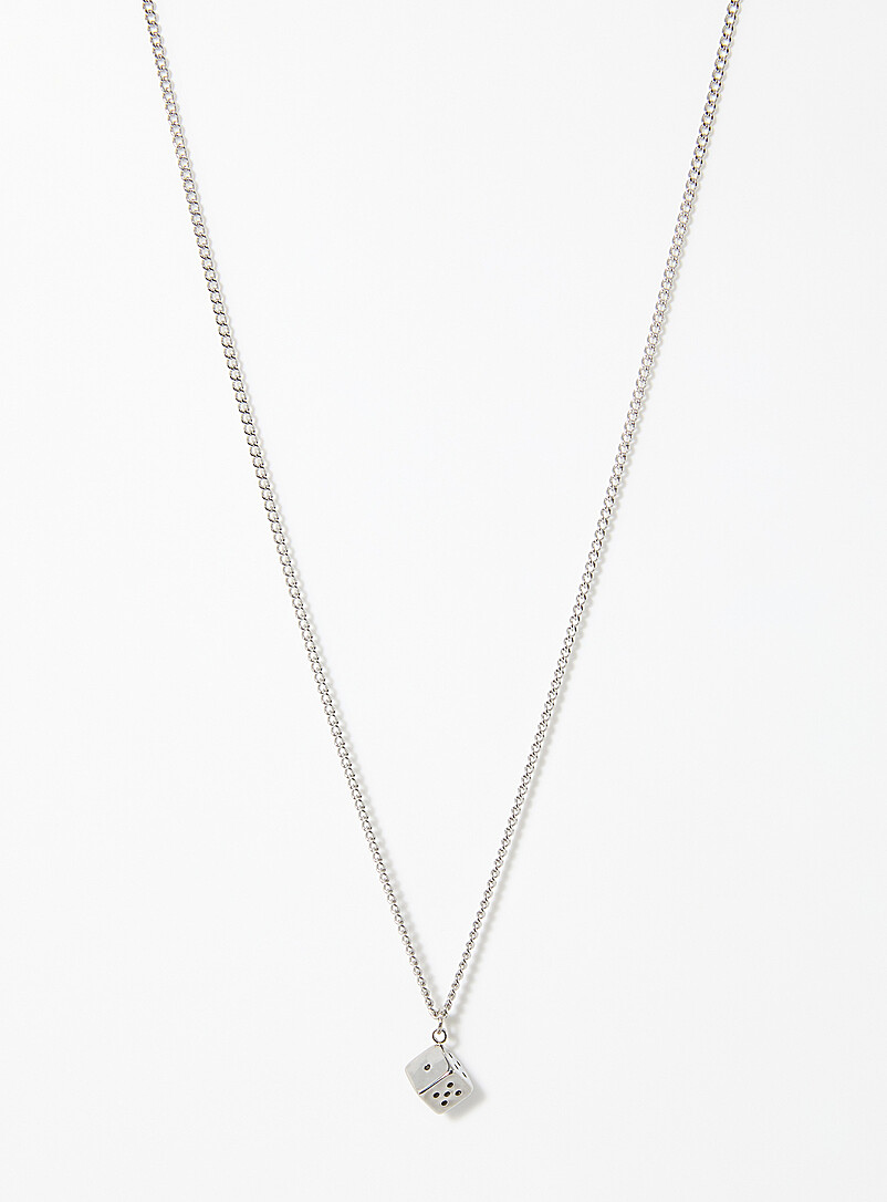 Dice pendant necklace product image (primary)