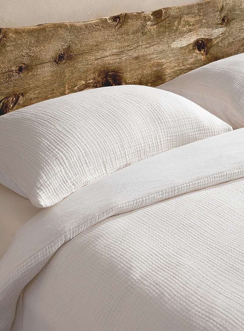 Simons Maison: L'ensemble housse gaze de coton bio Bronze - Ambre