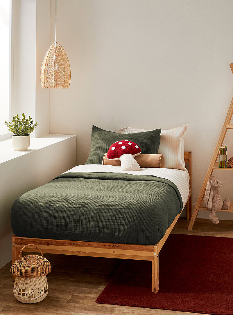 Simons Maison: L'ensemble housse gaze de coton bio Bronze - Ambre