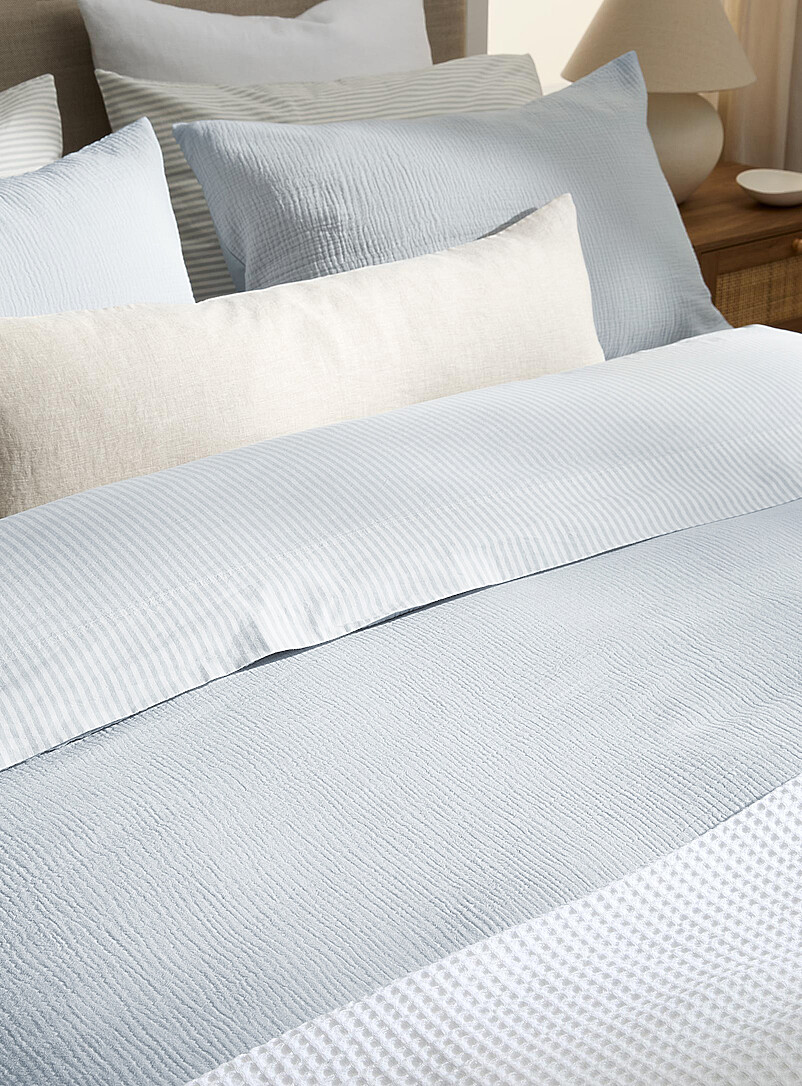 Simons Maison Baby Blue Organic cotton gauze duvet cover set