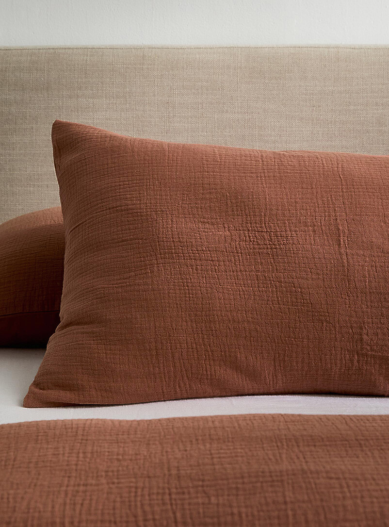 Simons Maison White Organic cotton gauze body pillow sham