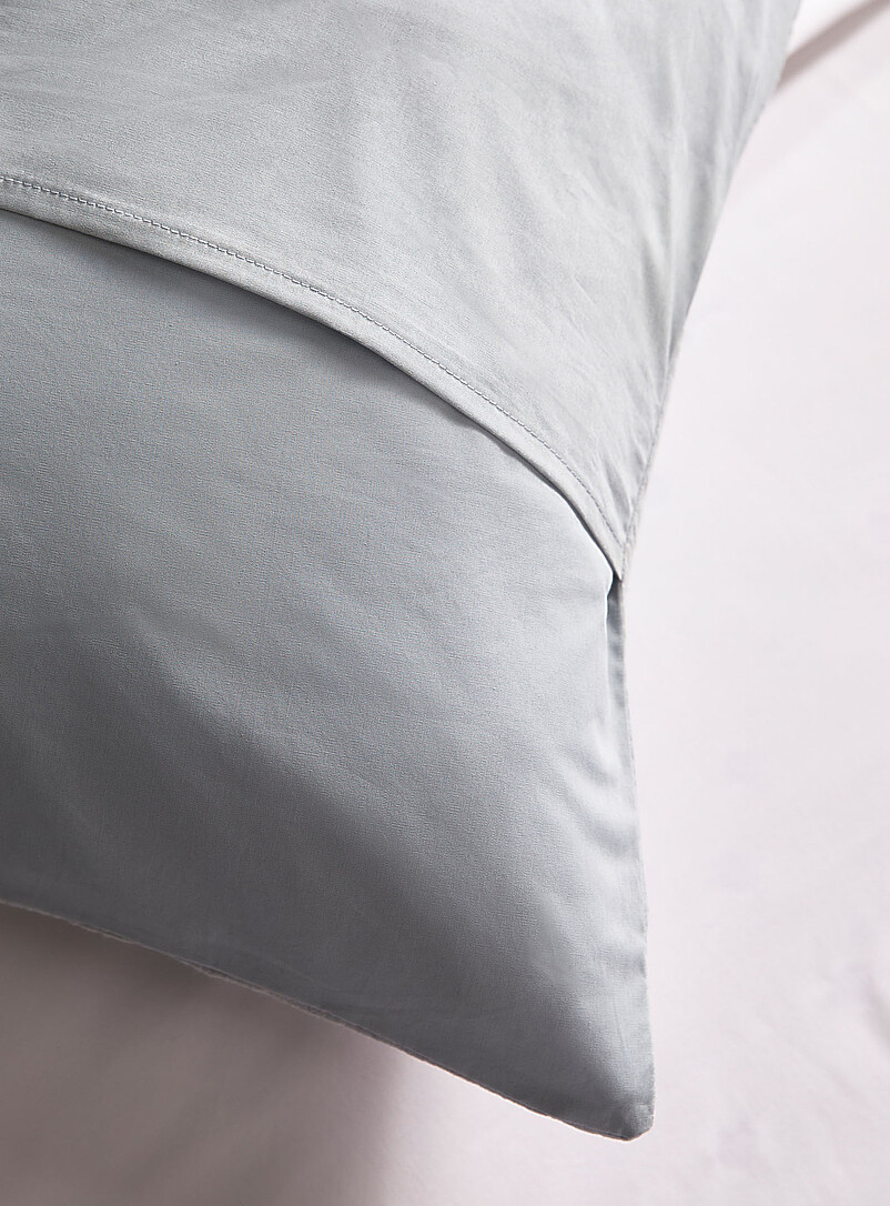 Simons Maison: Le couvre-oreiller de corps gaze de coton bio Bleu p&acirc;le - Bleu ciel