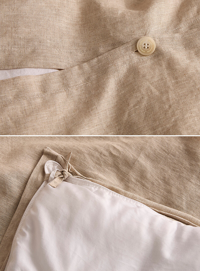 Simons Maison: La housse de couette pur lin Sable