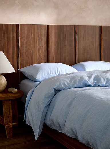 Simons Maison Blue Pure linen duvet cover