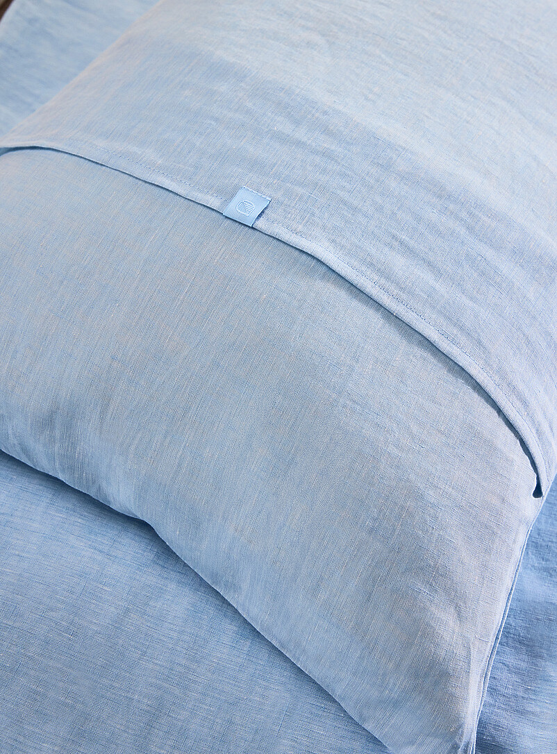 Simons Maison Blue Pure European linen pillow sham See available sizes