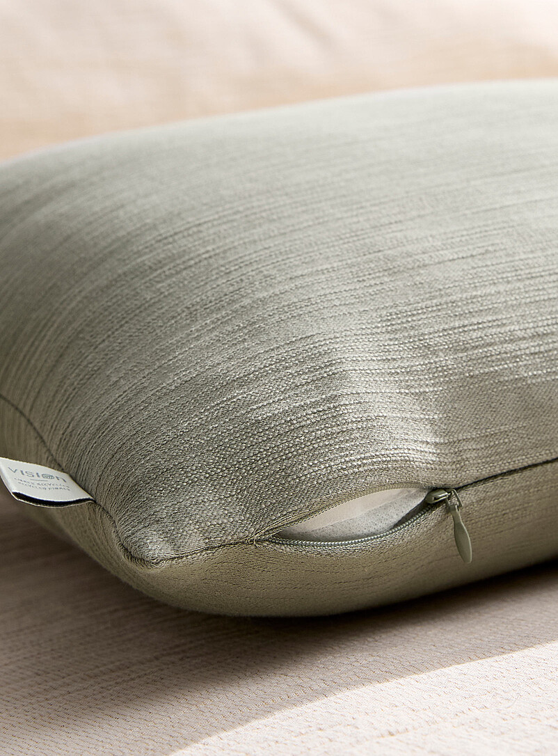 Simons Maison: Le coussin d&eacute;houssable d&eacute;licatement textur&eacute; 45 x 45 cm Blanc cass&eacute;