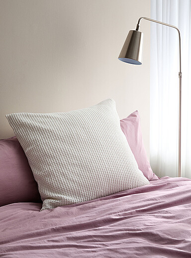 Waffled texture euro pillow sham