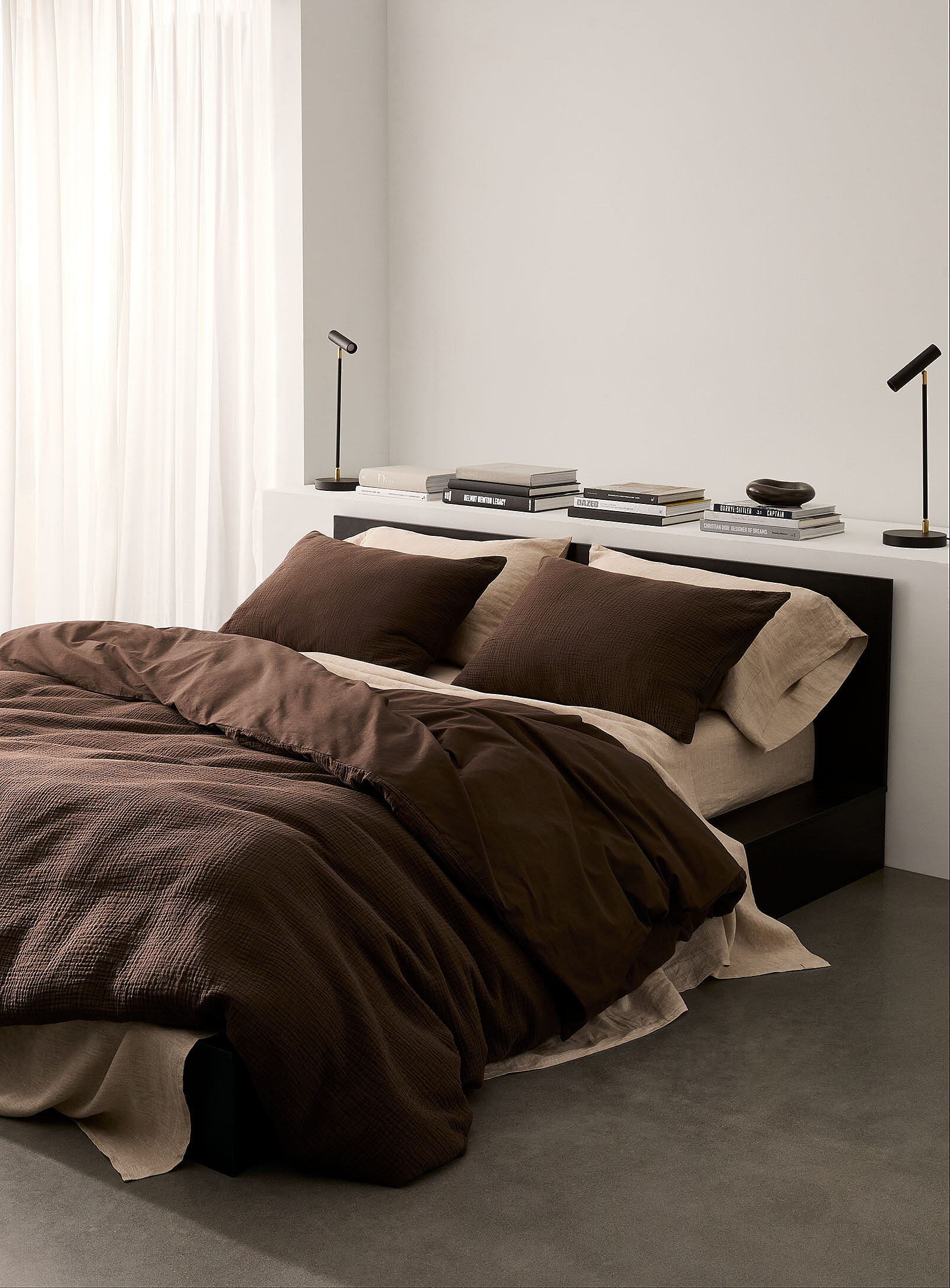 Organic cotton gauze duvet cover set